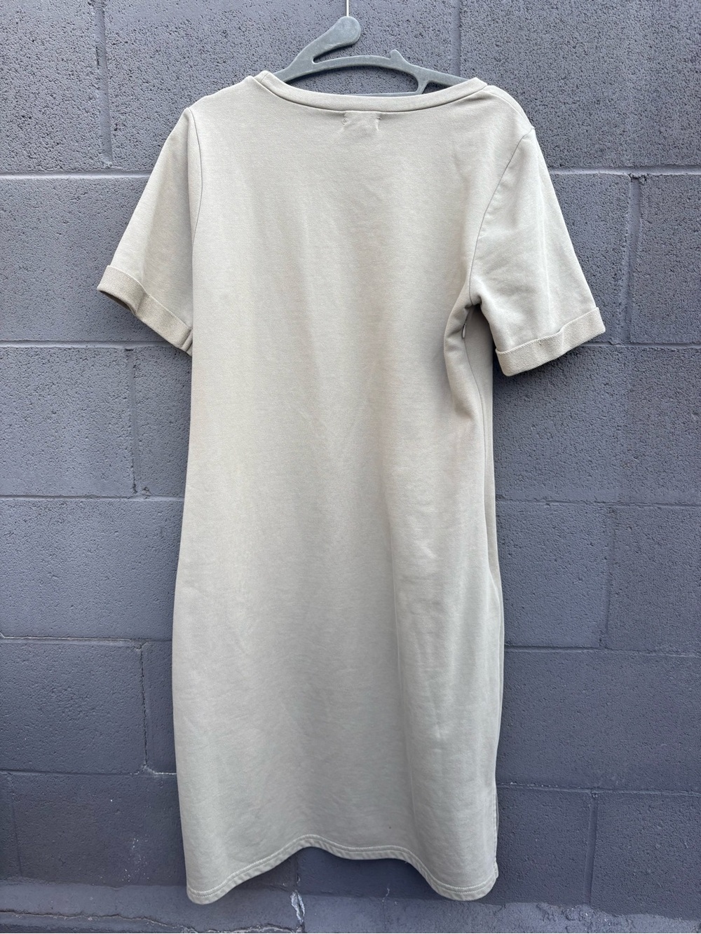 Roolee Neutral Midi Dress in Light Beige - Picture 3 of 5